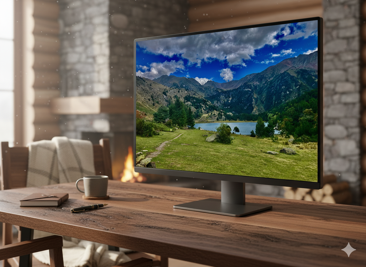 Paisaje Alpino: Lago de Montaña en Alta Resolución – Fondo Perfecto para Móvil y PC